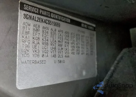 2012 Chevrolet Captiva Sport from USA, damaged, VIN 3GNAL2EK4CS519669